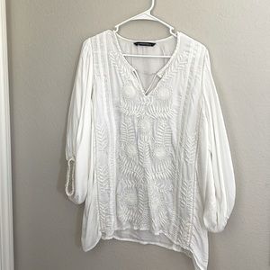 Zara silk boho blouse